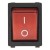 KCD4-201N-3 perforate 30 x 22 mm 30A 4 pins ON - OFF red boat rocker switch with 220V lamp