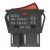KCD4-202N-3 perforate 30 x 22 mm 30A 6 pins ON - OFF red boat rocker switch with 220V lamp