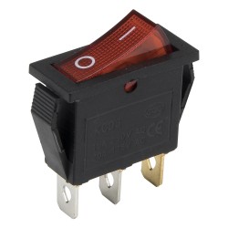KCD3 KCD8 series rocker switch with 26x11 mm perforate dimensions
