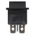 KCD4-201 black perforate 26 x 22 mm 4 pins ON - OFF rocker switch