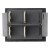 KCD4-201R black perforate 26 x 22 mm 4 pins (ON) - OFF rocker switch