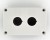 BX2-22W 2 holes white push button switch box for 22mm mounting hole push button switch