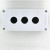 BX3-22W 3 holes white push button switch box for 22mm mounting hole push button switch