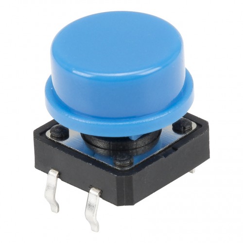 FAS12-S 7.3mm height 12x12mm square black head blue cap insert mount tact switch