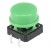 FAS12-S 7.3mm height 12x12mm square black head green cap insert mount tact switch