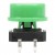FAS12-S 7.3mm height 12x12mm square black head green cap insert mount tact switch