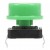 FAS12-S 7.3mm height 12x12mm square black head green cap insert mount tact switch