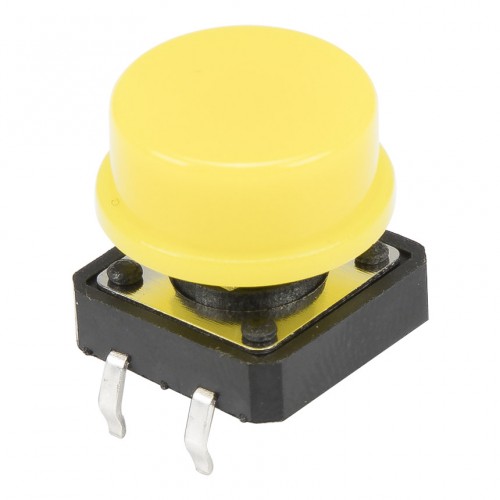 FAS12-S 7.3mm height 12x12mm square black head yellow cap insert mount tact switch