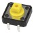 FAS12-S high quality 7.3mm height 12x12mm square yellow head insert mount tact switch