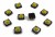 10pcs FAS12-S high quality 7.3mm height 12x12mm square yellow head surface mount tact switch