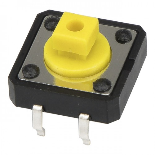 FAS12-S 7.3mm height 12x12mm square yellow head insert mount tact switch