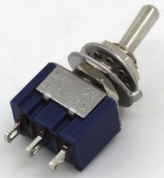 MTS-102 usual 6mm perforate diameter 3 pins ON - ON SPST 2 positions toggle switch