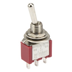 6mm MTS-1 series toggle switch with φ6 mm perforate dimensions
