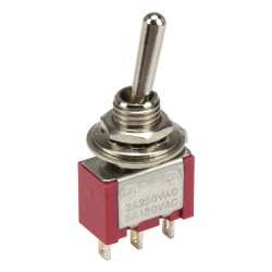 MTS-112 6mm perforate diameter reset 3 pins ON - (ON) SPDT 2 positions toggle switch