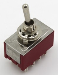 6mm MTS-4 series toggle switch with φ6 mm perforate dimensions